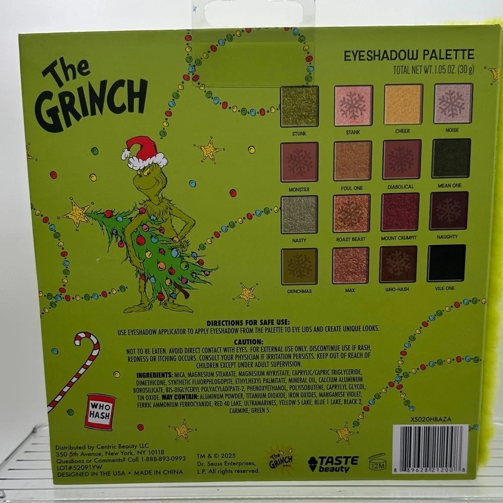 Taste Beauty’s The Grinch Eyeshadow Palette - Picture 3 of 3